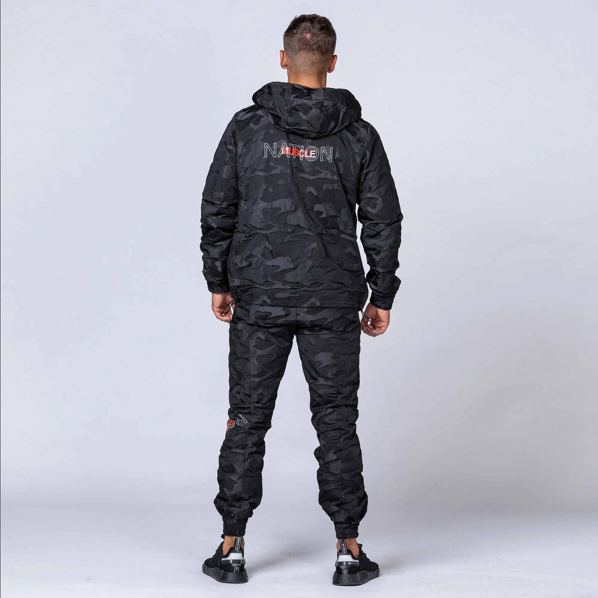 Unisex Tracksuit Pants - Black Camo - Image 9