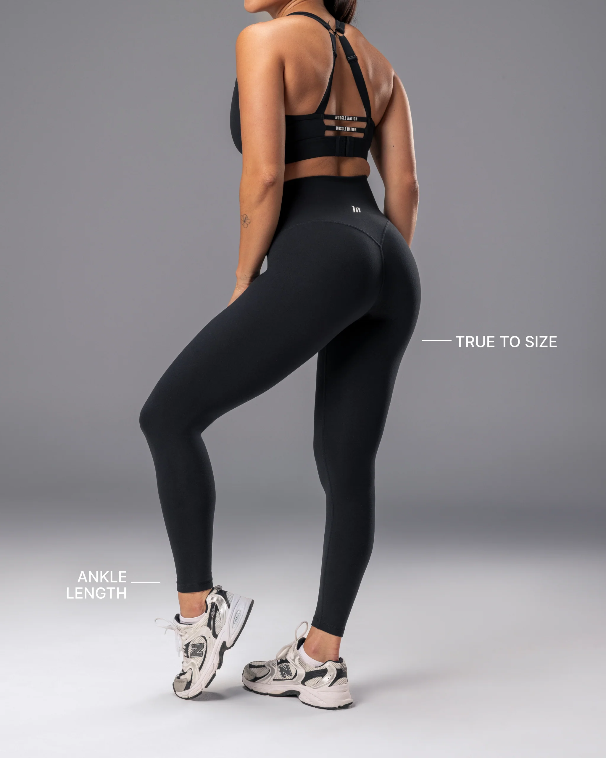 Unrivalled Bare Ankle Length Leggings - Black - Image 4