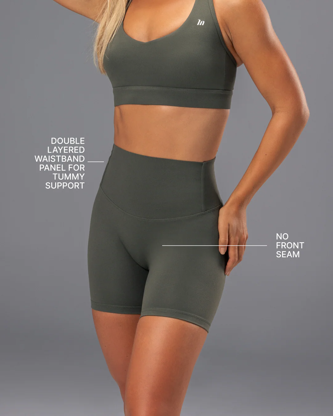 Unrivalled Bare Bike Shorts - Eucalyptus - Image 3