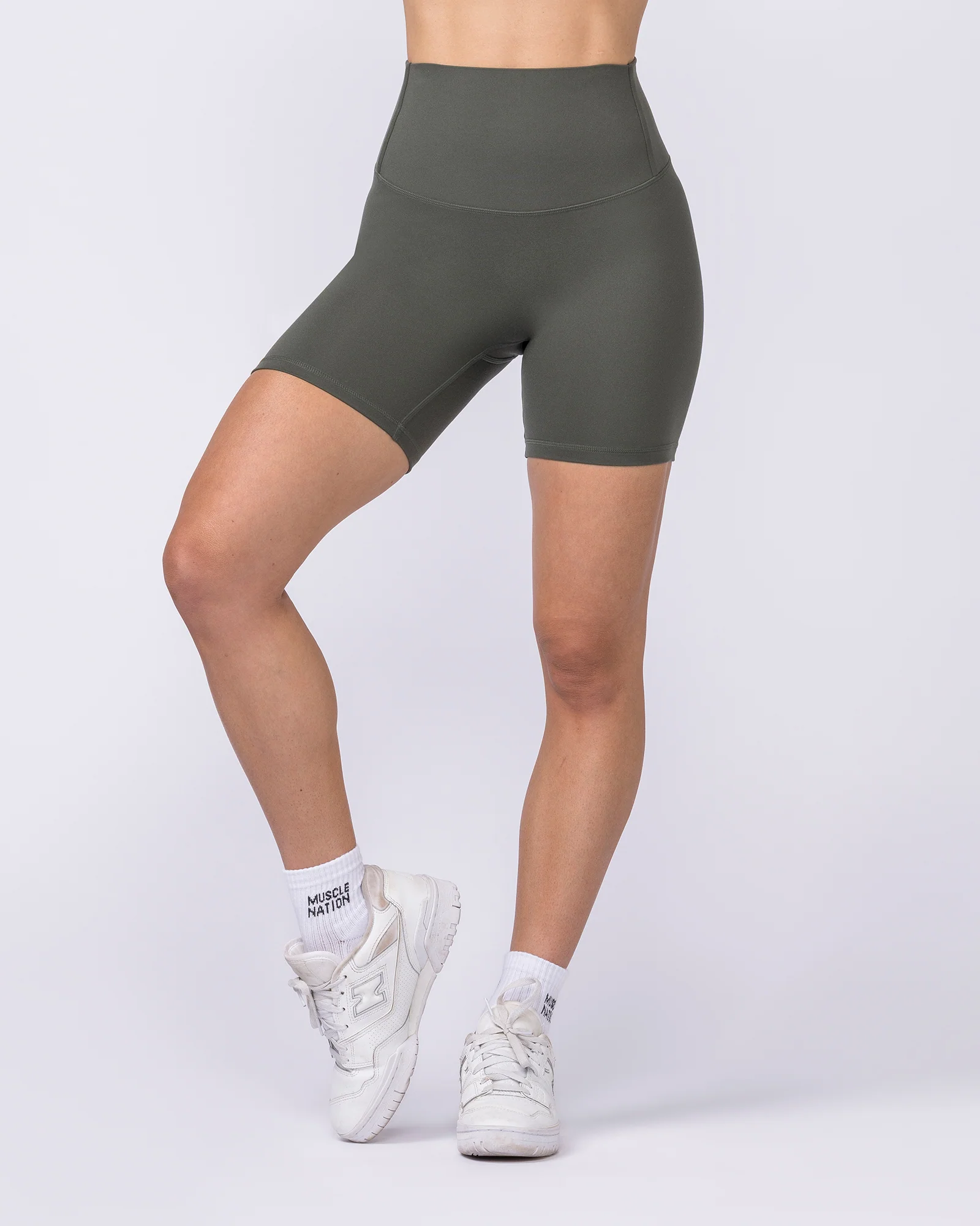 Unrivalled Bare Bike Shorts - Eucalyptus - Image 6