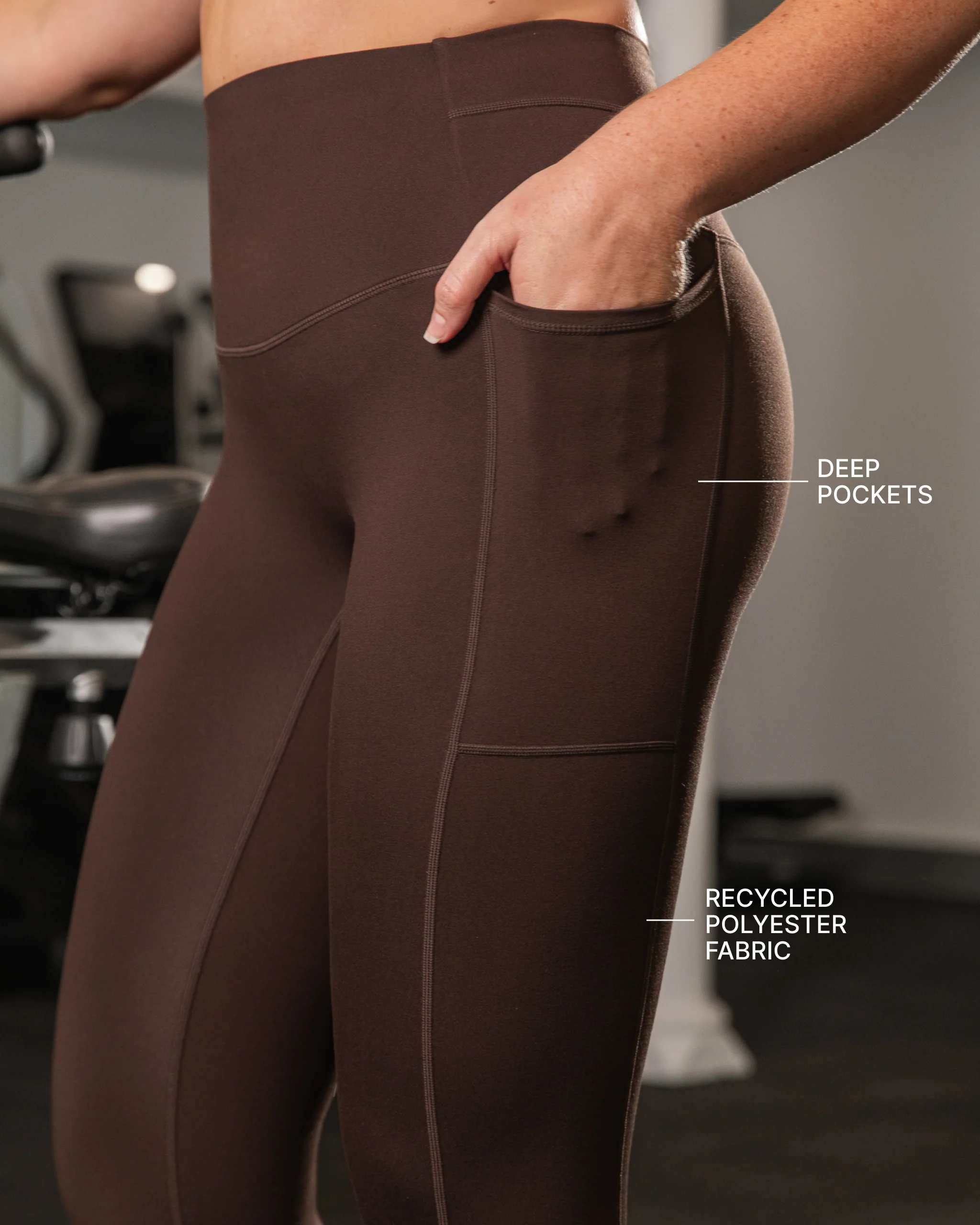 Unrivalled Everyday Pocket Ankle Leggings - Cocoa - Image 11