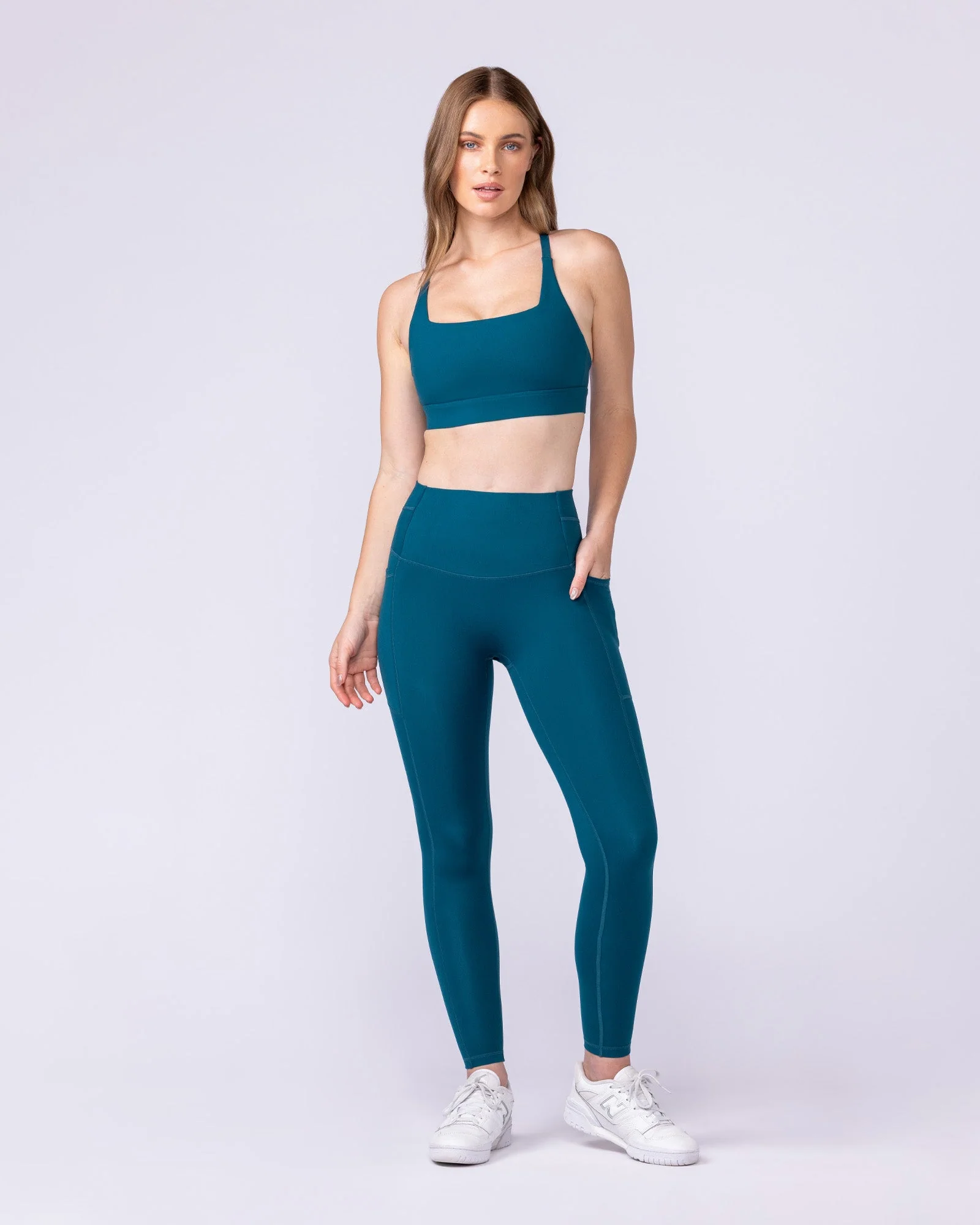 Unrivalled Everyday Pocket Ankle Leggings - Dark Marine - Image 6