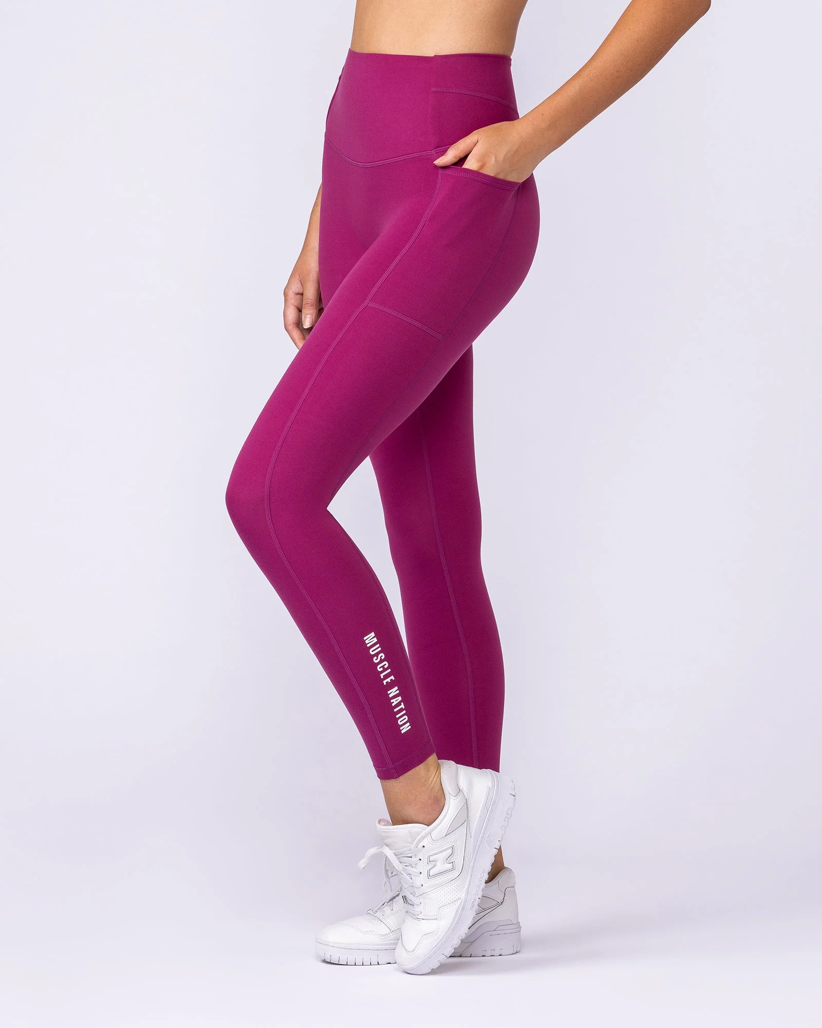 Unrivalled Everyday Pocket Ankle Leggings - Raspberry Quartz