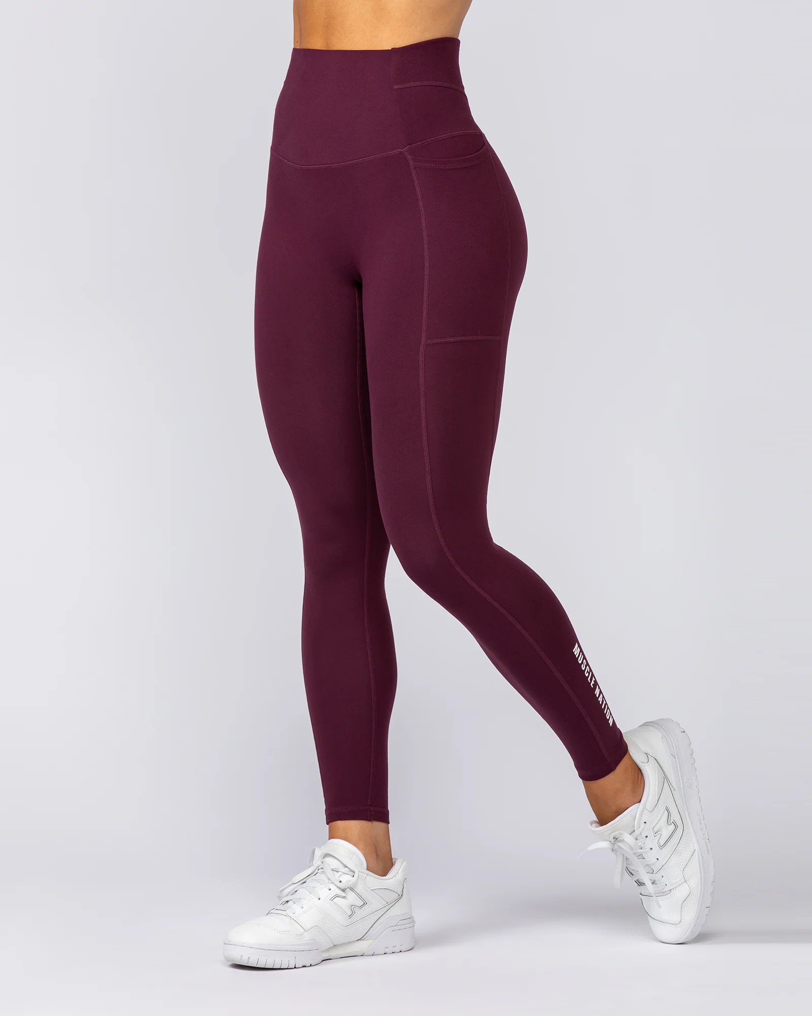 Unrivalled Everyday Pocket Ankle Leggings - Sangria - Image 6
