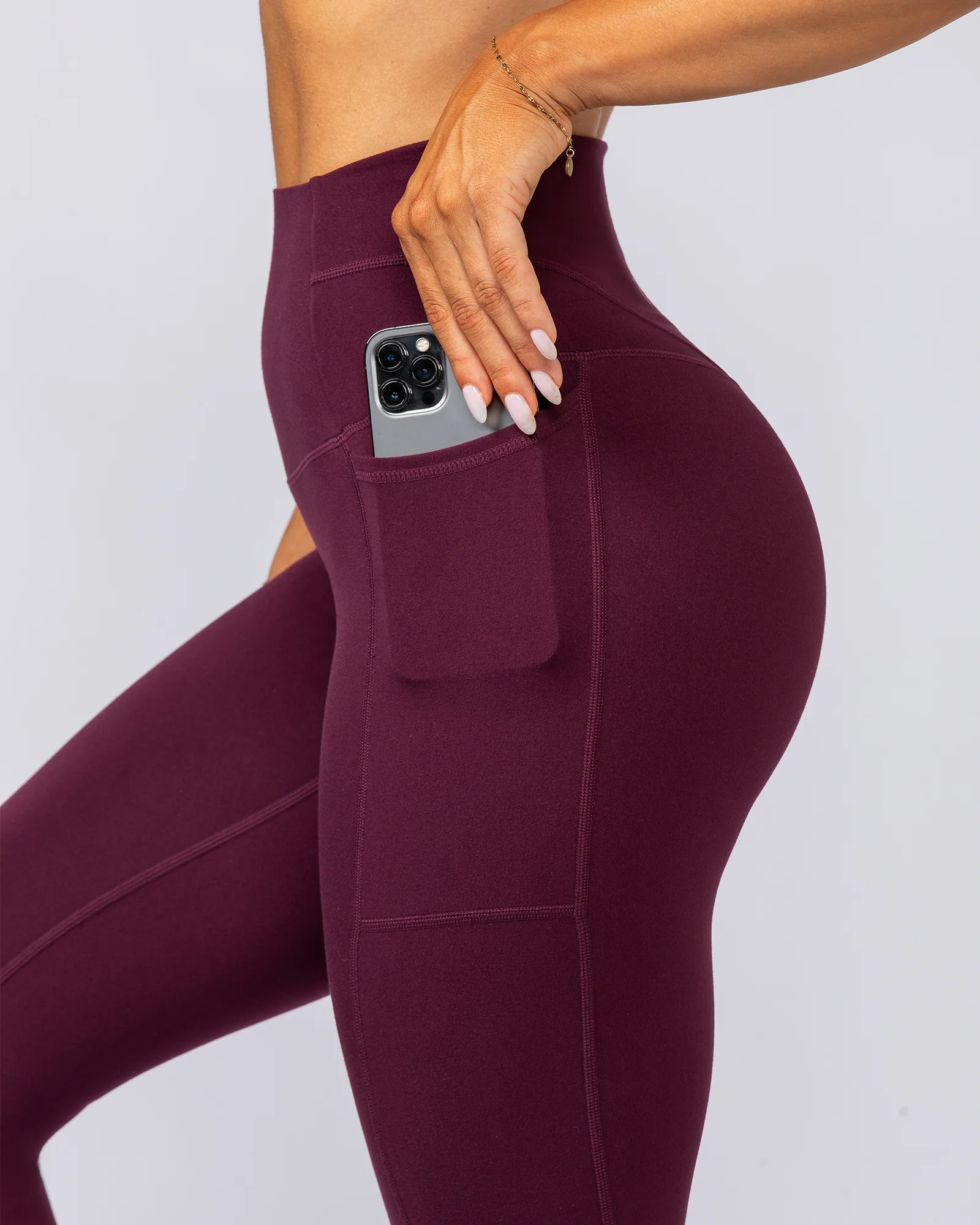 Unrivalled Everyday Pocket Ankle Leggings - Sangria - Image 8