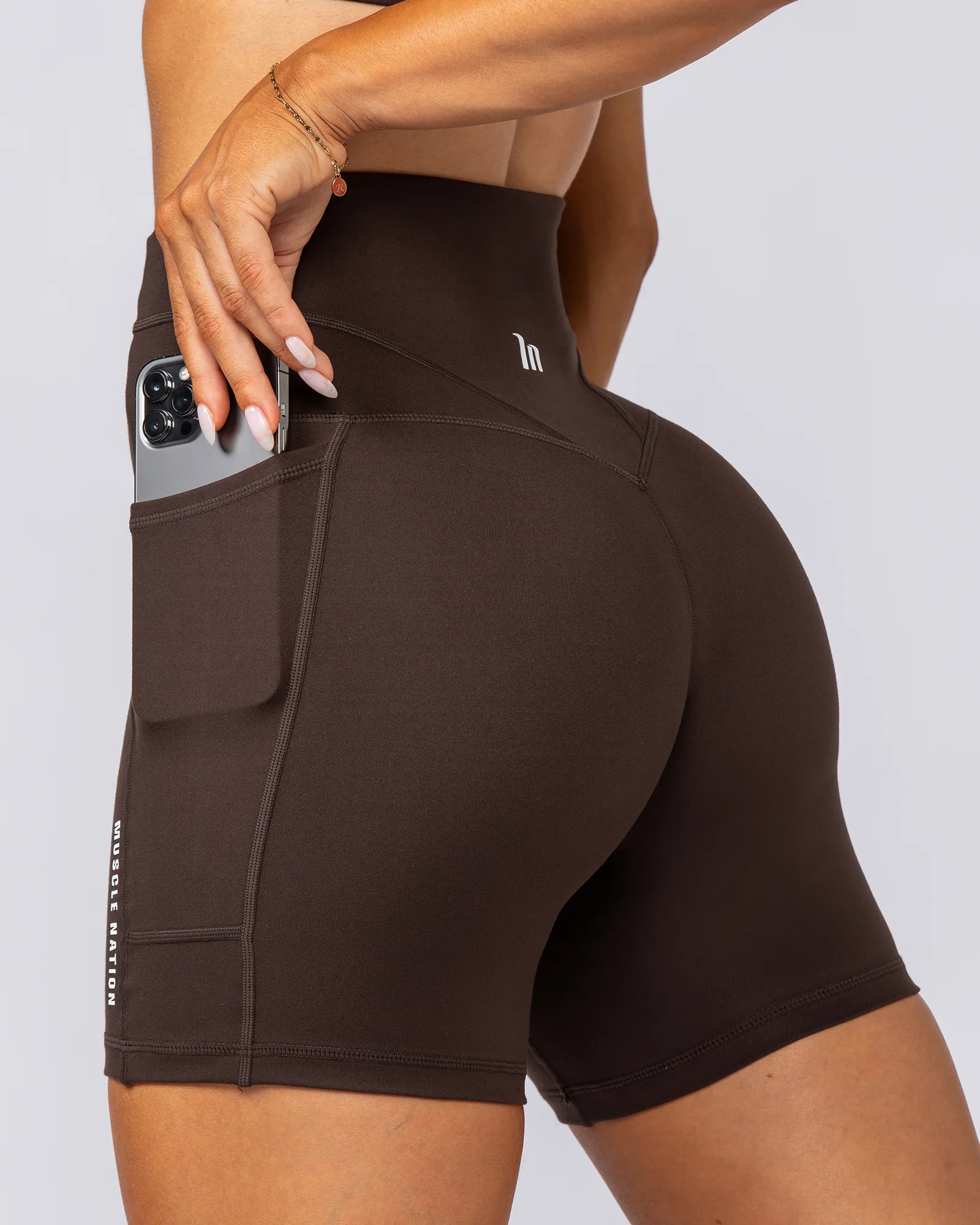 Unrivalled Everyday Pocket Bike Shorts - Cocoa - Image 6