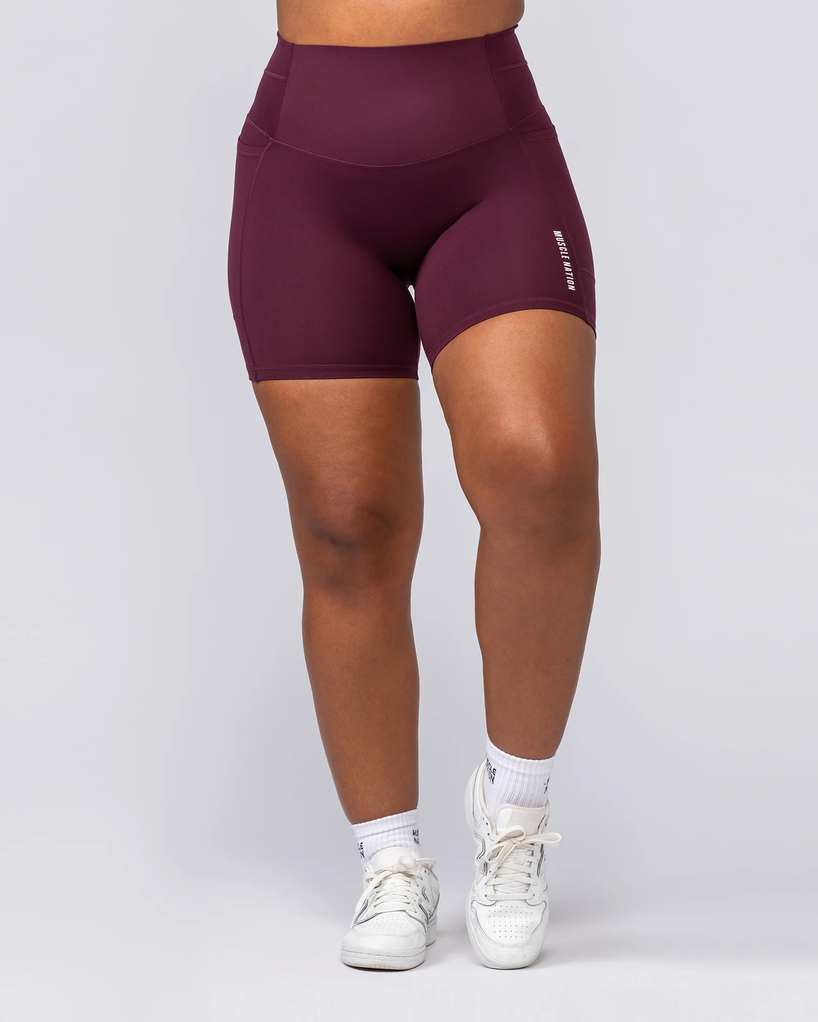 Unrivalled Everyday Pocket Bike Shorts - Sangria - Image 5