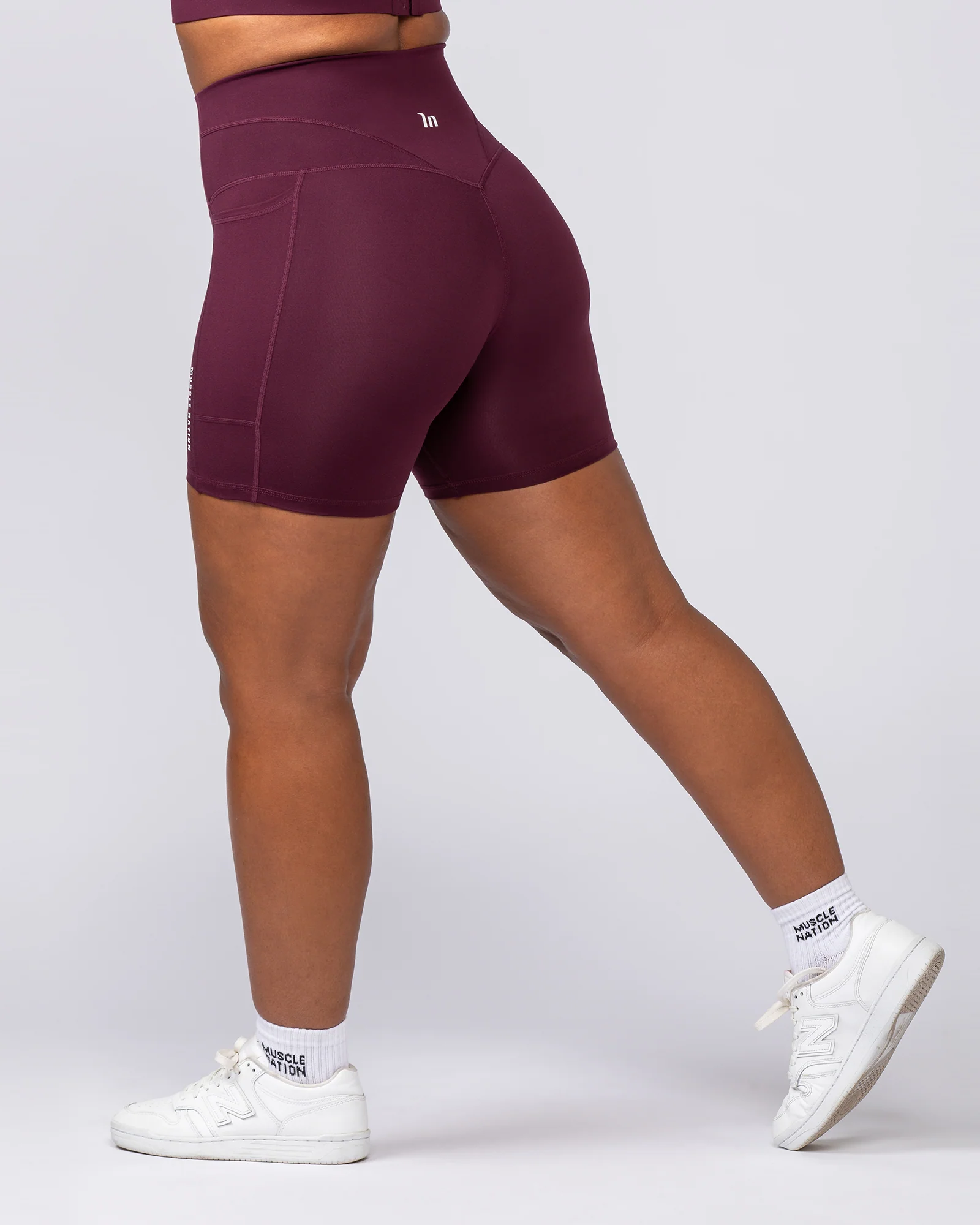 Unrivalled Everyday Pocket Bike Shorts - Sangria - Image 7