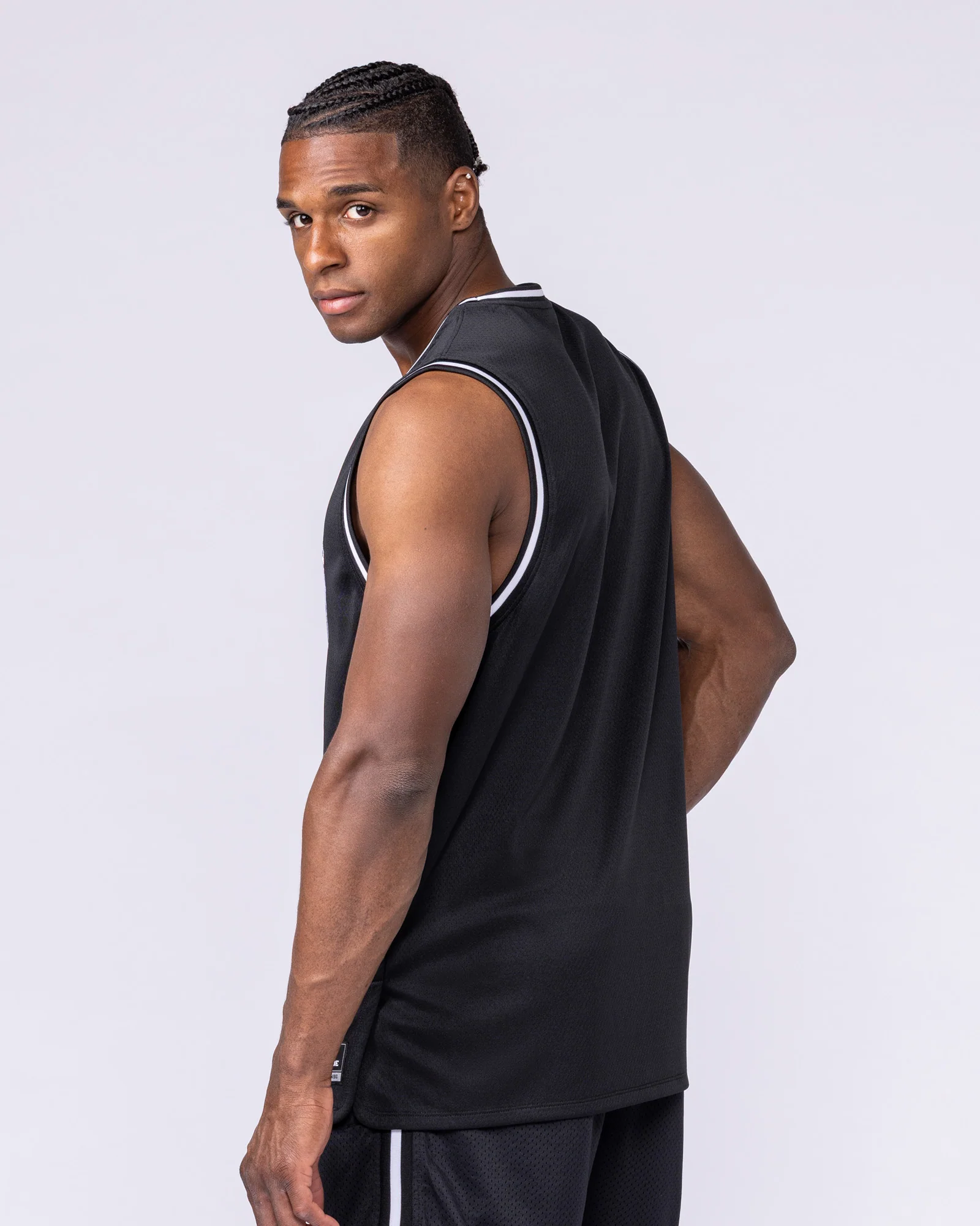 Varsity Basketball Jersey - Black - Image 2