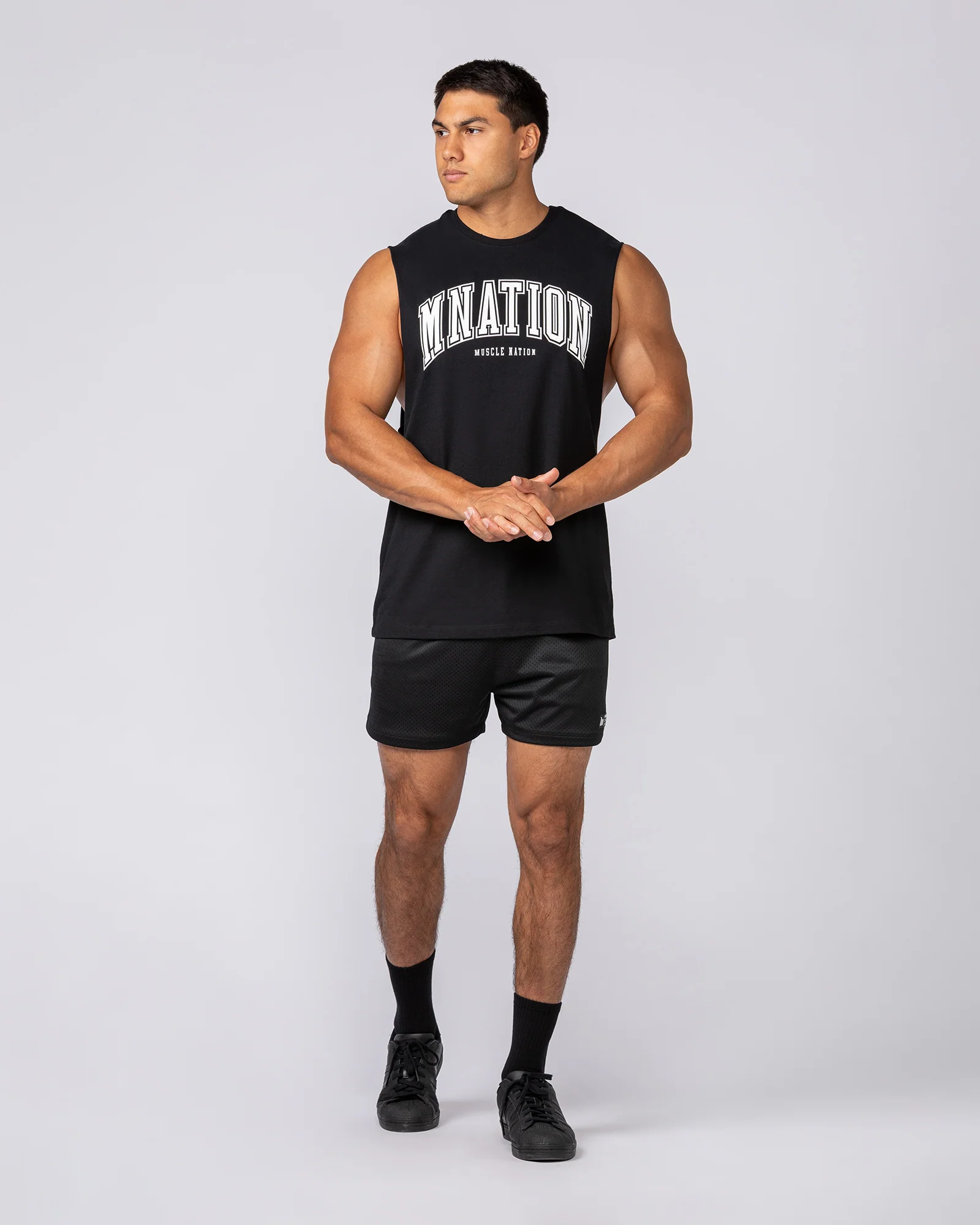 Varsity Training Drop Arm Tank - Black - Image 5