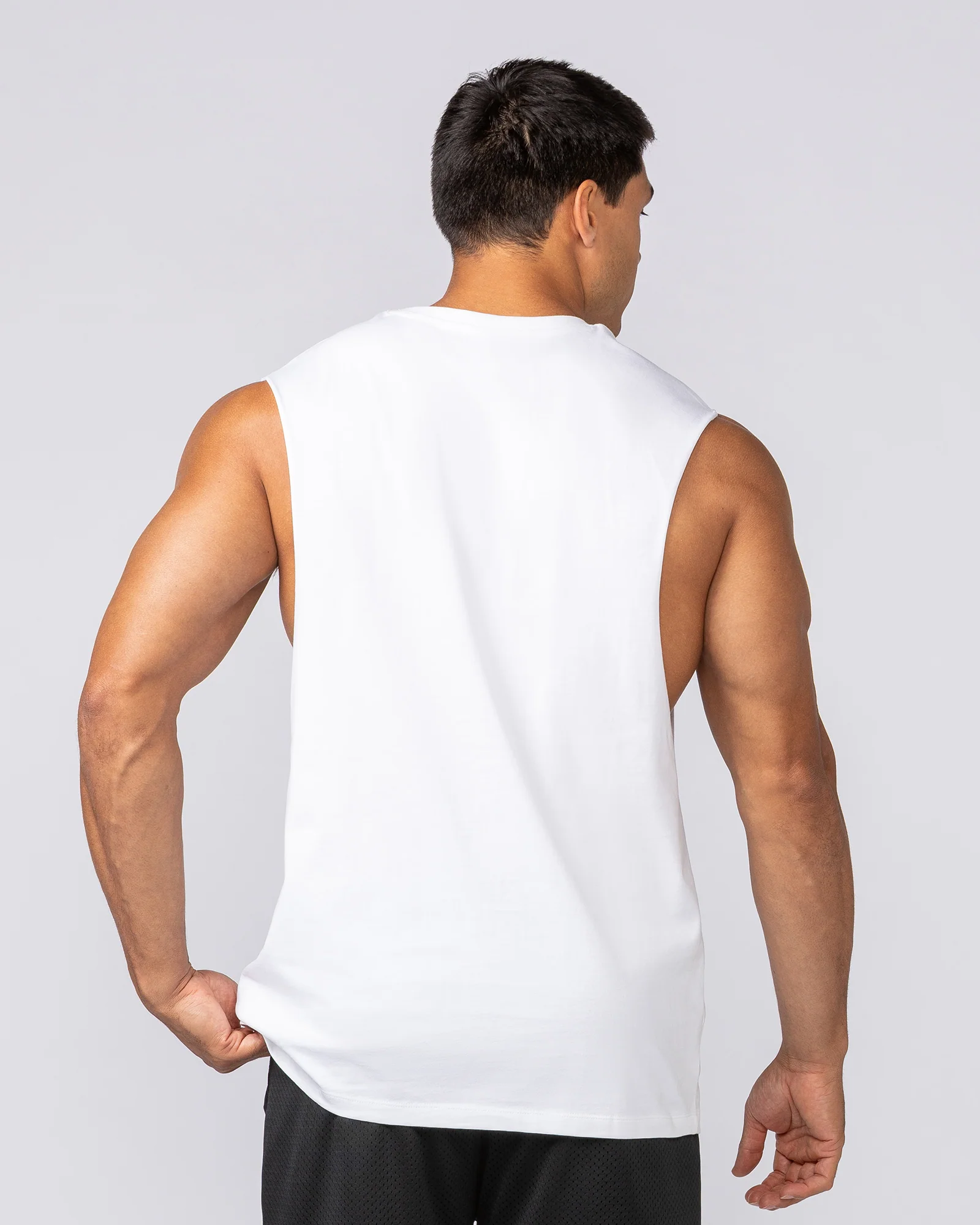 Varsity Training Drop Arm Tank - White - Image 5