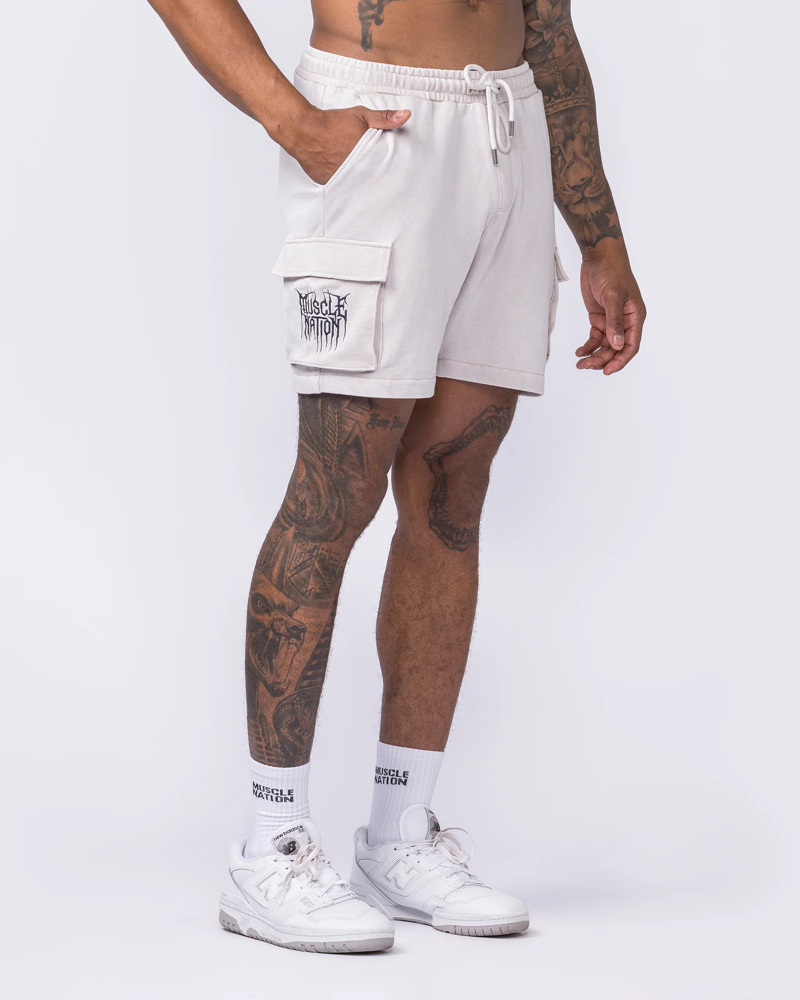 Weekender Vintage Cargo 5" Shorts - Washed Cream