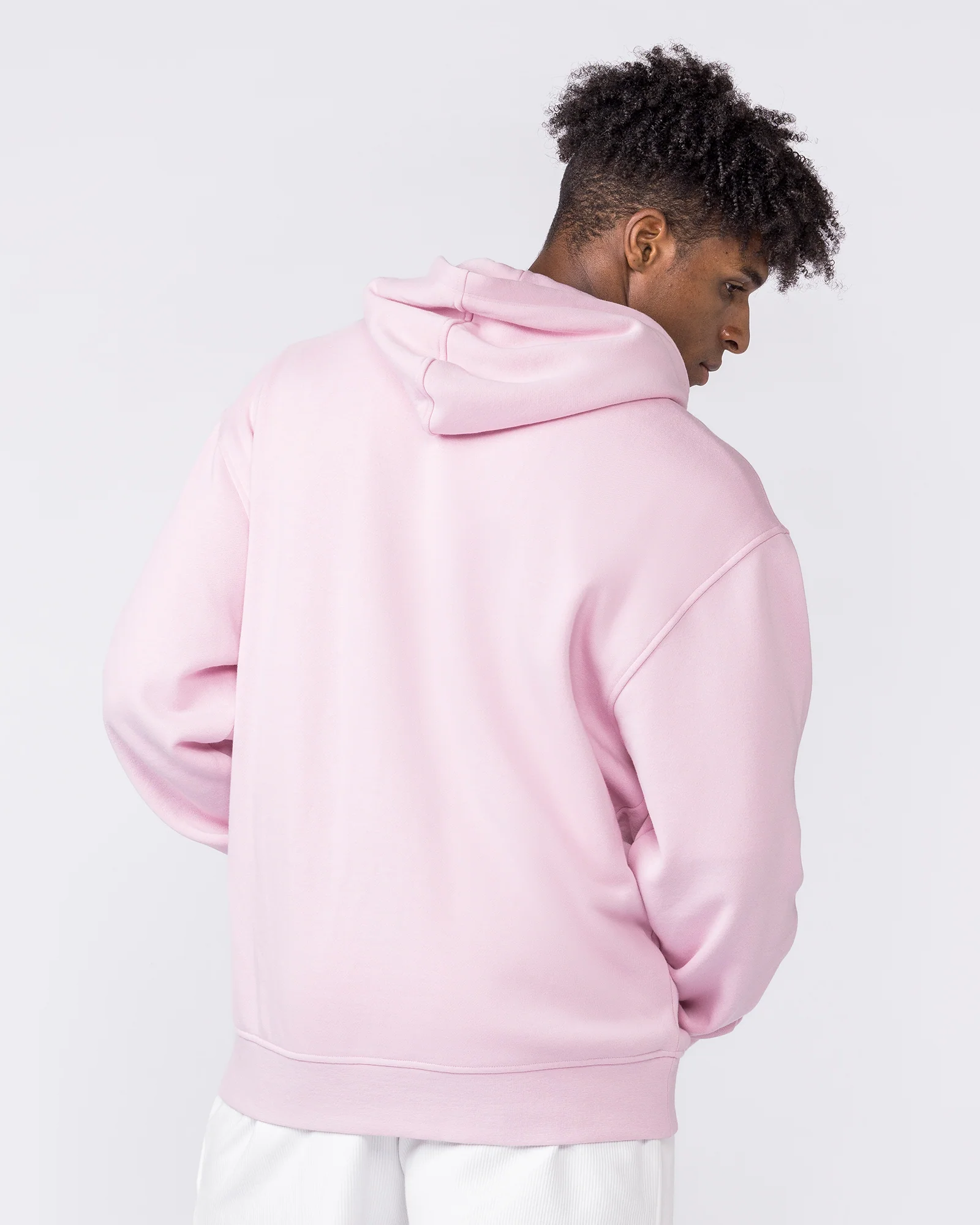 Worldclass Oversized Hoodie - Washed Powder Pink - Image 6