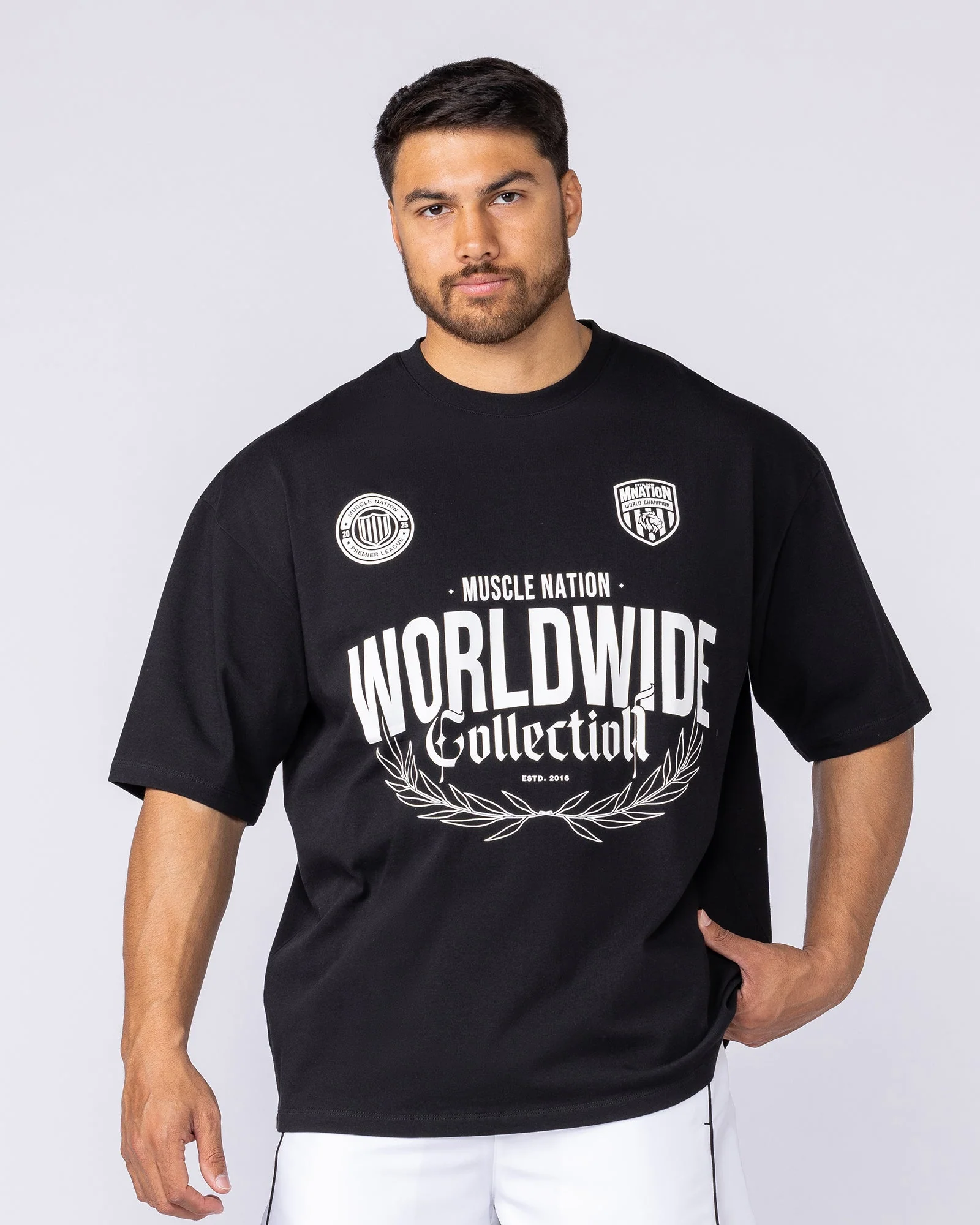 Worldwide Collection Oversized Tee - Black - Image 3