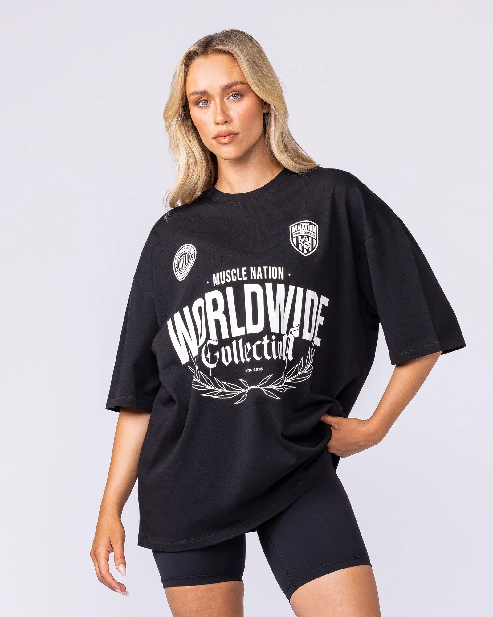 Worldwide Collection Oversized Tee - Black - Image 8