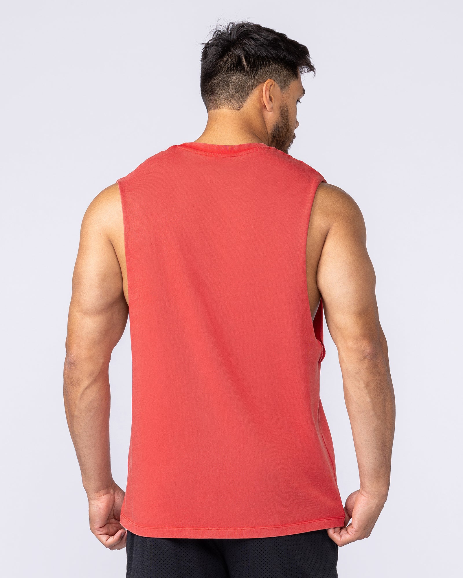 Vintage Training Drop Arm Tank - Washed Red - Image 4