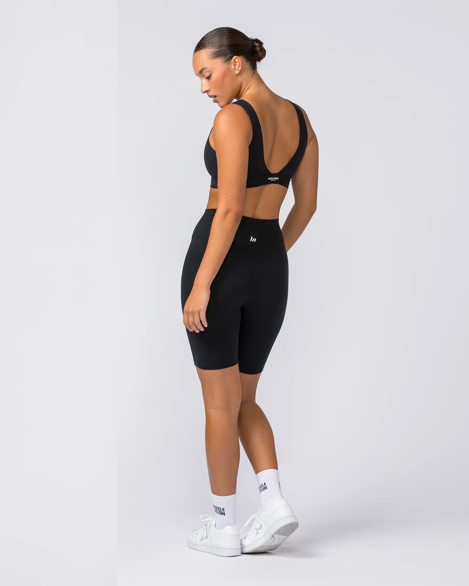 Zero Rise Everyday Referee Length Shorts - Black - Image 7