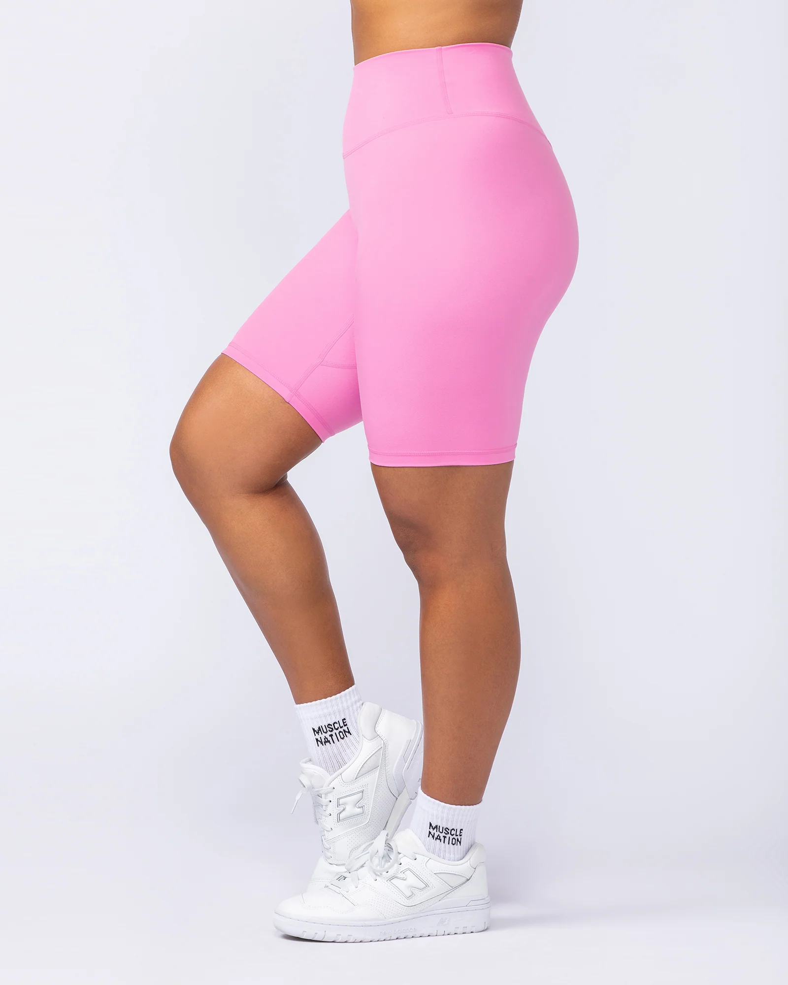 Zero Rise Everyday Referee Length Shorts - Hollywood Pink - Image 4