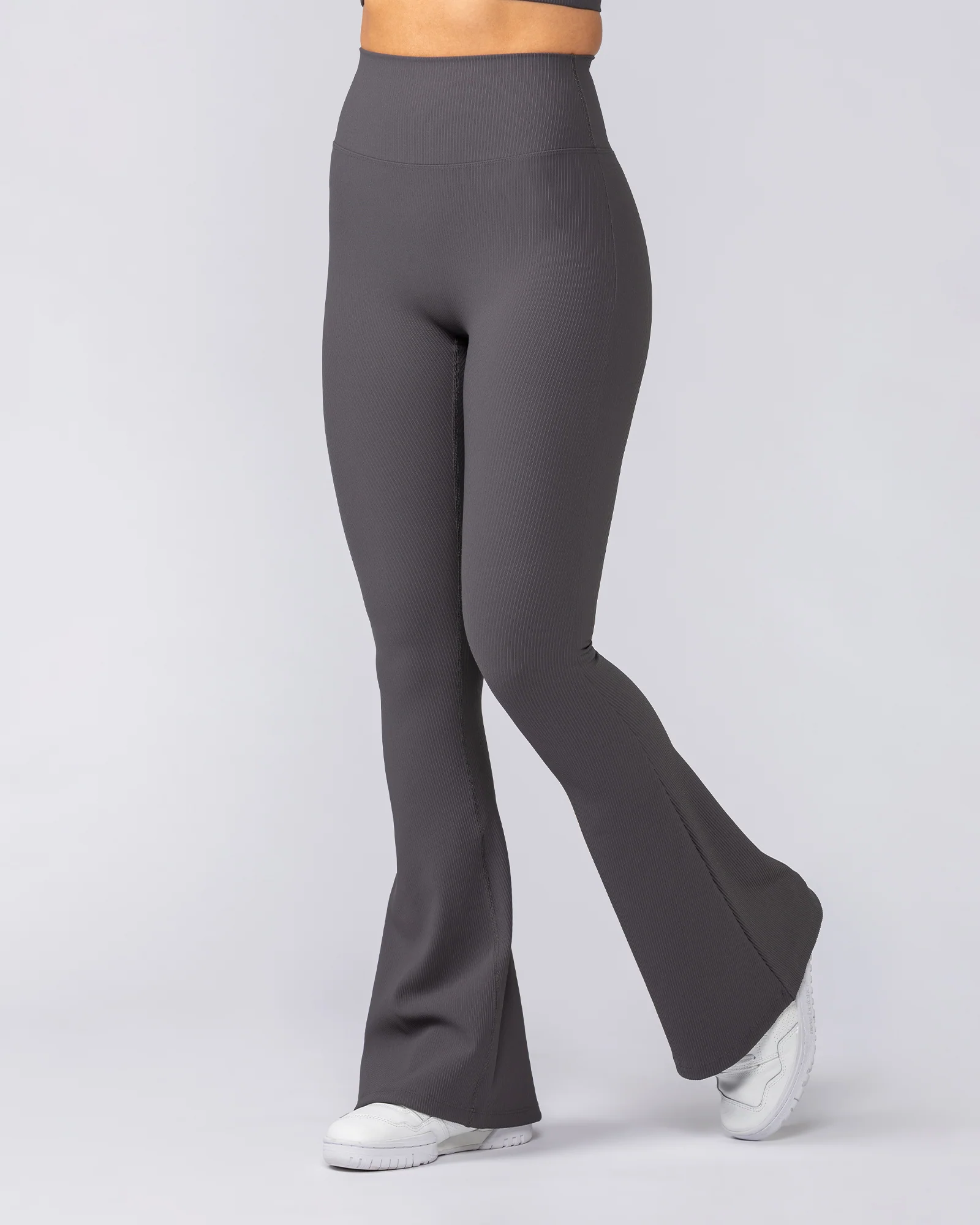 Zero Rise Rib Flare Leggings - Phantom